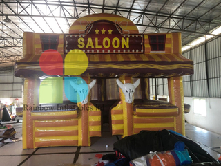 High Quality Yellow Bar Theme Inflatable Bounce House for kids