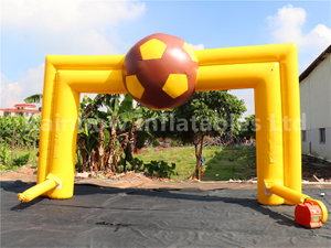 RB21052（6x4m）Inflatable yellow football theme Arch for sale