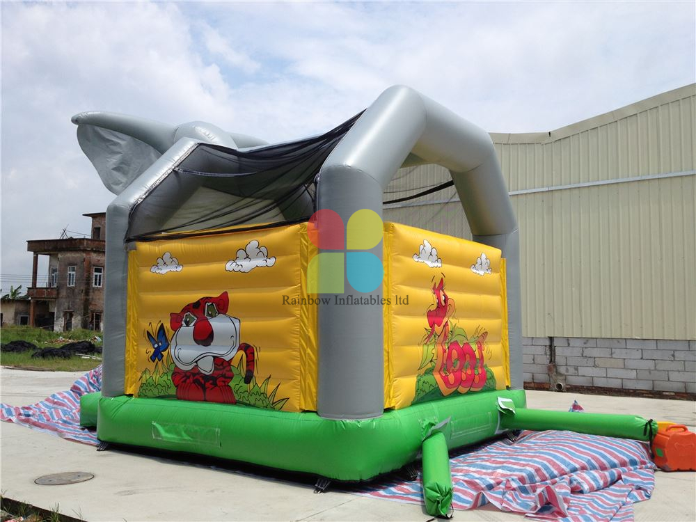 inflatable jungle elephant bouncer