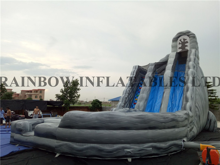 Outdoor Commercial Durable Inflatable Tsunami Water Slide for Adults