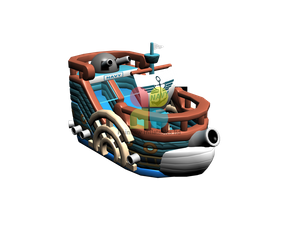 Rainbow NEW Design of Fun Pirate Ship Bouncer 