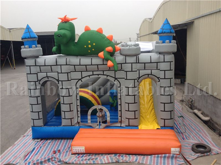 Big Commercial Inflatable Dinosaur Castle for Children