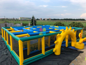 Outdoor Inflatable Sunflower Maze Laser Tag Inflatable Maze For Sale