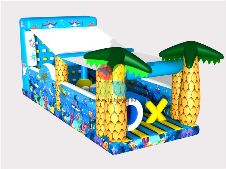 RB5066（12x5x5m）Inflatable giant water slide for children and adult 