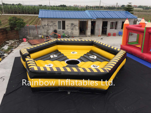 RB91013（dia 7m） Inflatable Wipeout Game Matrress mechanical bull