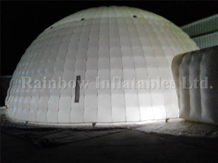RB41020-1（dia 12m） Inflatable Outdoor event giant LED light dome tent 