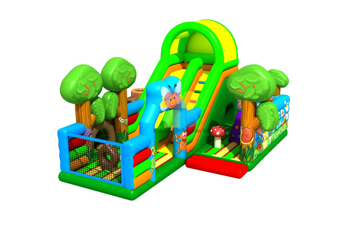 Inflatable Jungle Animals Palm Tree Playground