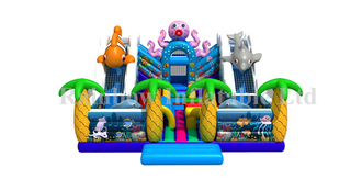  Inflatable Giant Sea Sliding Funcity Inflatable Jumping Animal