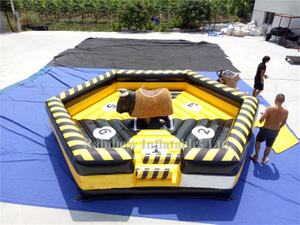 RB91013-1（7x7m） Inflatable Mechanical Bull Game Matrress /Inflatables Mechanical Bull