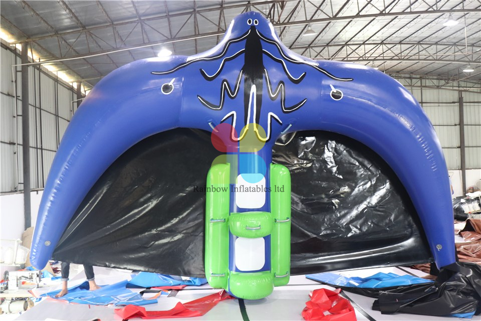 Inflatable flying fish tube towable water sports inflatable flying manta ray