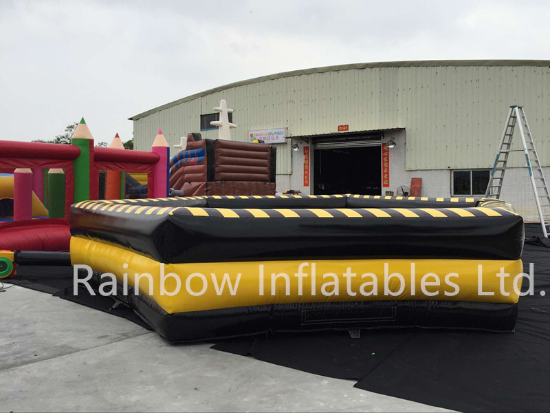 RB91013（dia 7m） Inflatable Wipeout Game Matrress mechanical bull