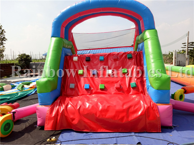 Outdoor Commercial Inflatable Water Slide with Pool for Kids