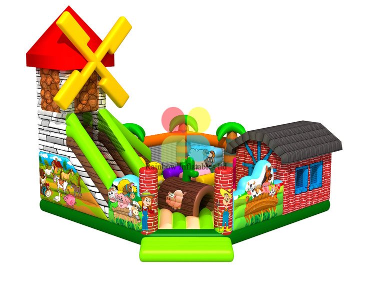 New Big Commercial Inflatable Animal Farm Playground Funcity 