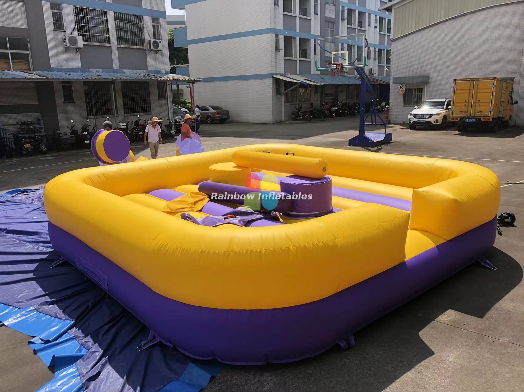 Rainbow Inflatable Gladiator Joust, Inflatable Gladiator Joust Arena