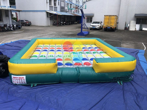Rainbow Stock for Sales Inflatable Gladiator Game Inflatable Competitve Sports Game