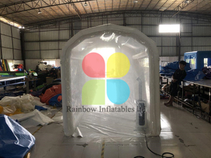 Inflatable Disinfection Channel with Sprayer Machine