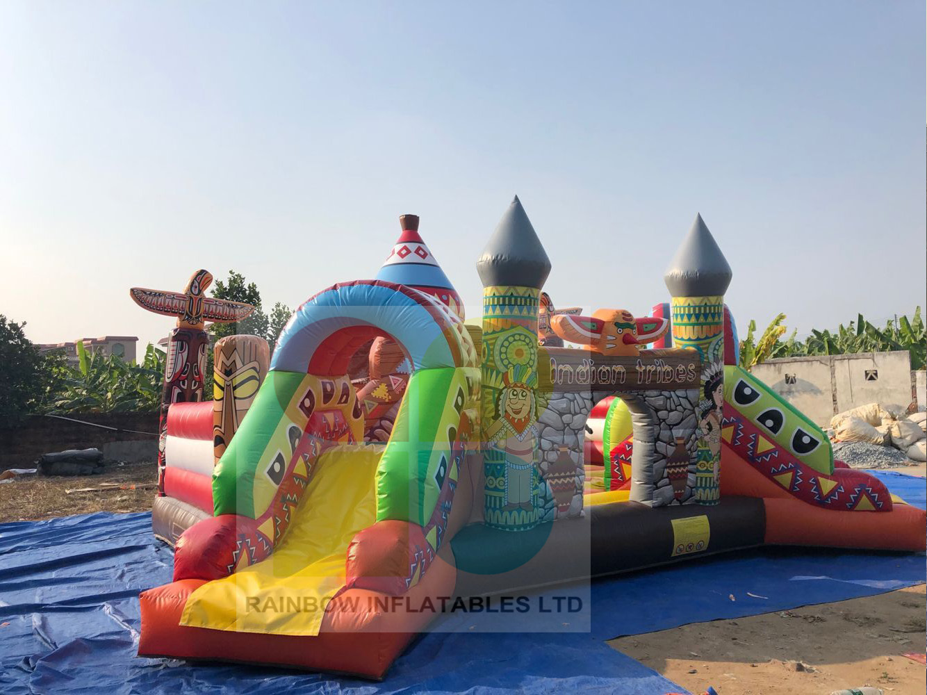 New Desgin Outdoor Inflatable Pyramids And Sphinx Playground And Theme Park 