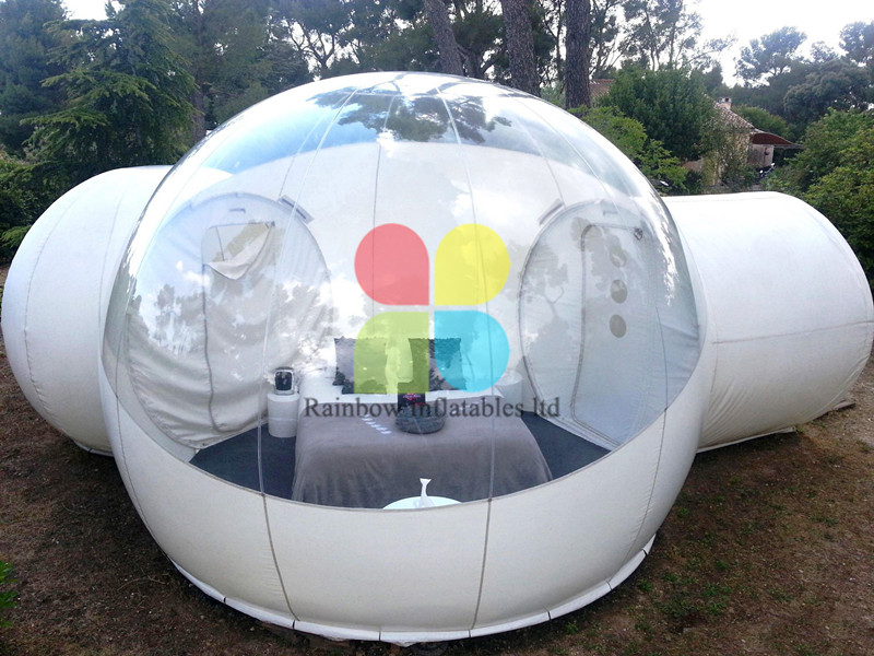 Inflatable bubble tent for resort, 4m outdoor camping inflatable bubble tent