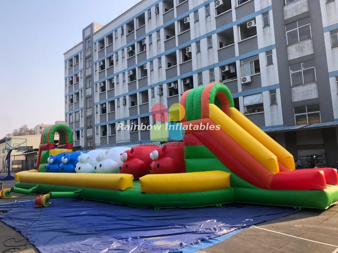 Rainbow Inflatable Obstacles