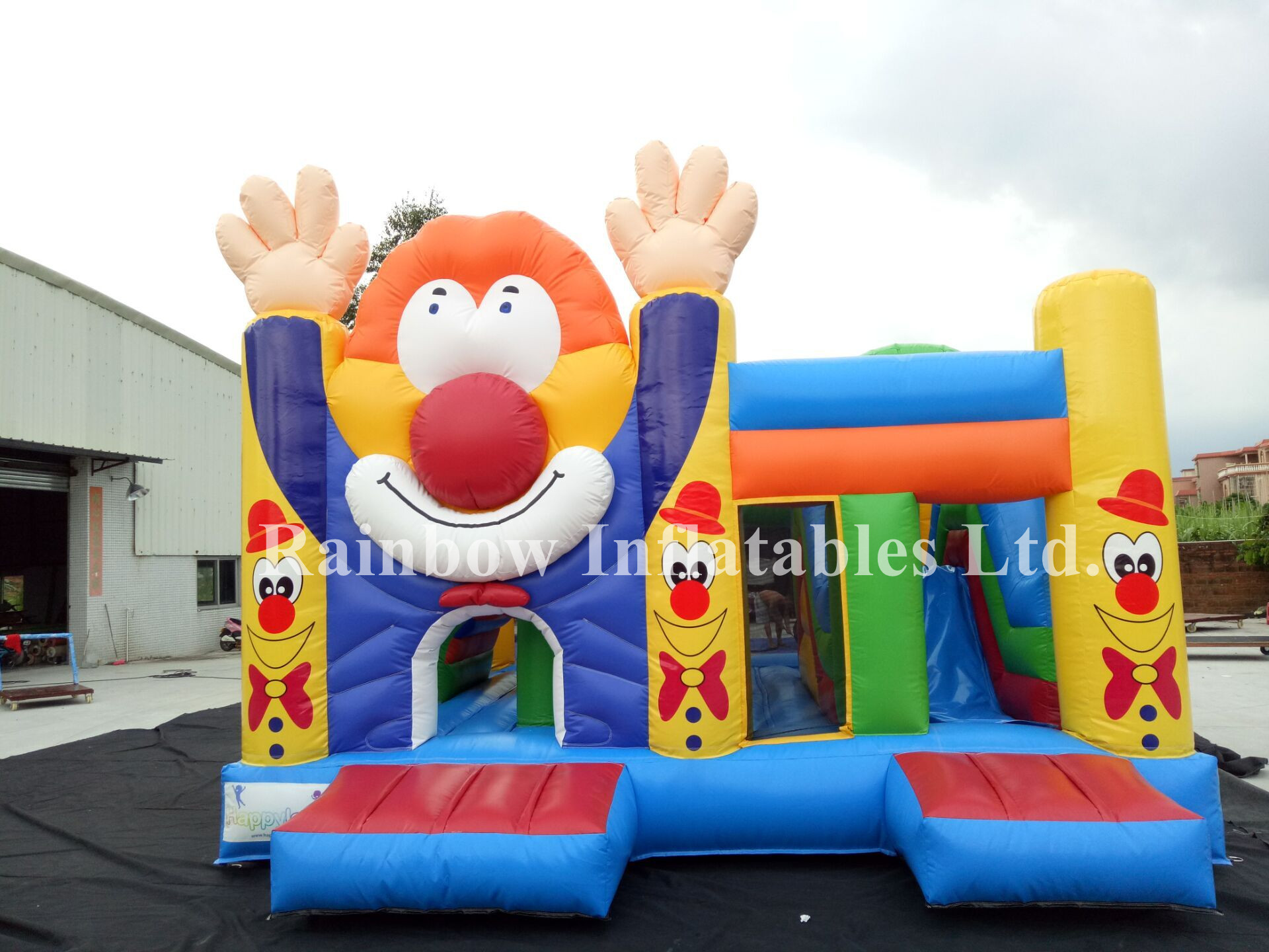 RB3028（5.2x5.5x3.5m）Inflatable Clown Bouncer Slide Combo for Kids